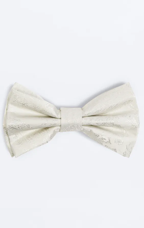 Ivory Paisley Bow Tie Ivory Paisley Bow Tie