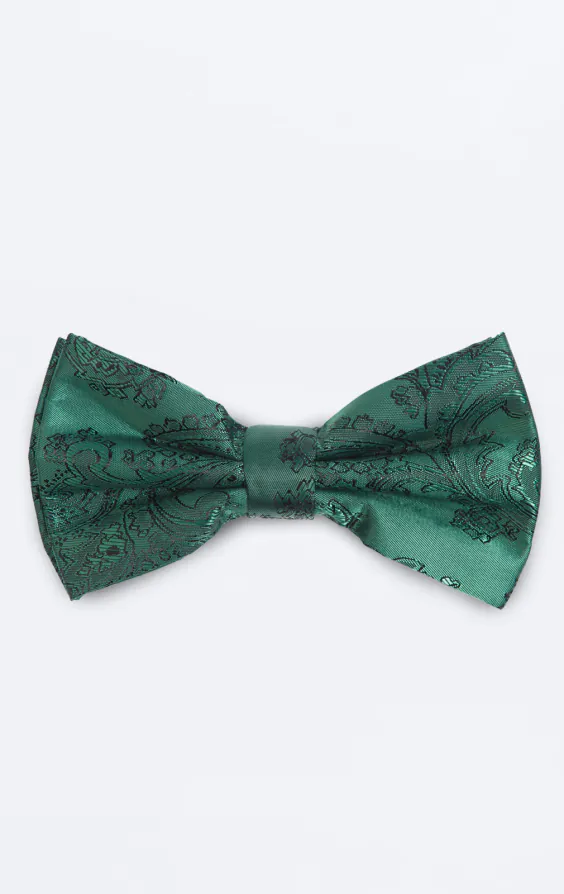 Racing Green Paisley Bow Tie Racing Green Paisley Bow Tie
