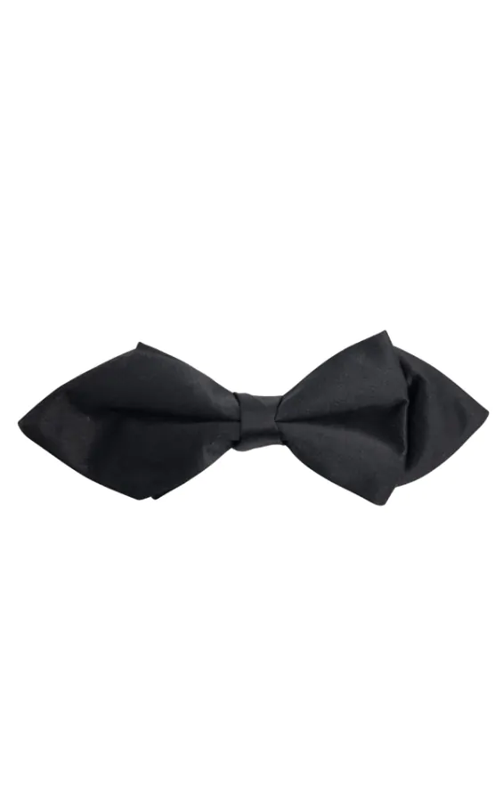 Black Wing Tip Skinny Bow Tie