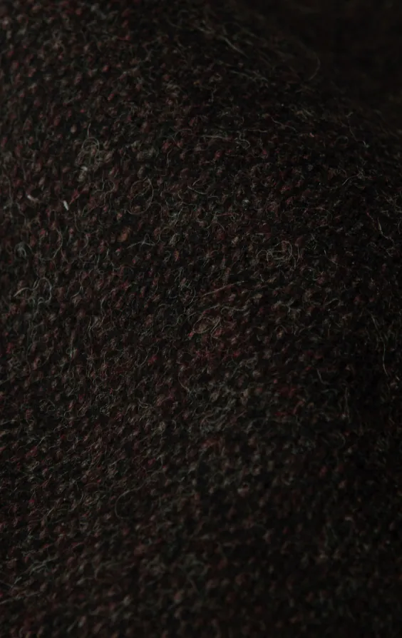 Burgundy Donegal Tweed Waistcoat - photo 3