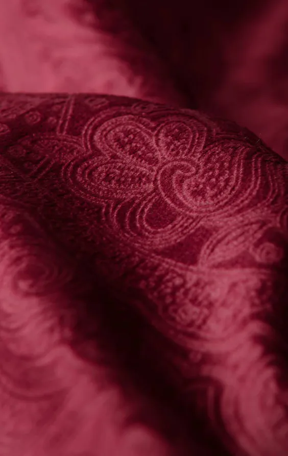 Burgundy Paisley Velvet Tuxedo Jacket - photo 7