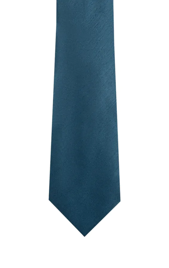 Moroccan Blue Dupion Tie - photo 1