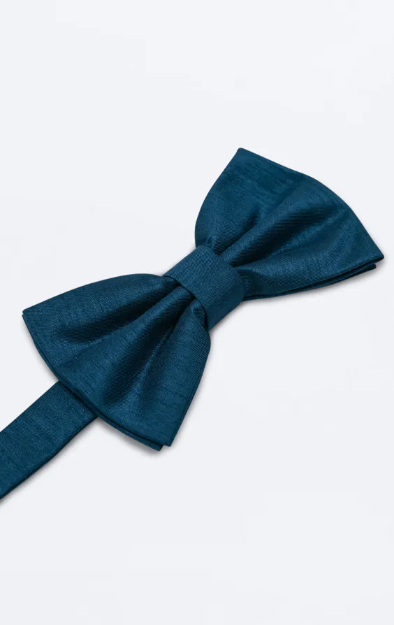 Moroccan Blue Dupion Bow Tie - photo 1 Moroccan Blue Dupion Bow Tie - photo 1