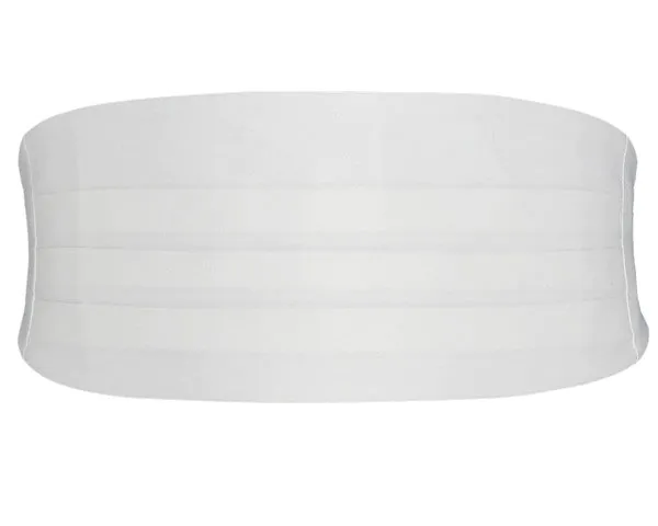 White Cummerbund
