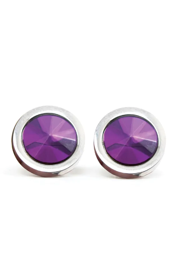 Purple Circle Cufflinks - photo 2