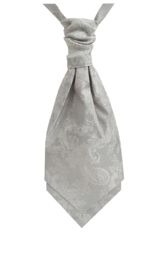 Silver Paisley Cravat Silver Paisley Cravat
