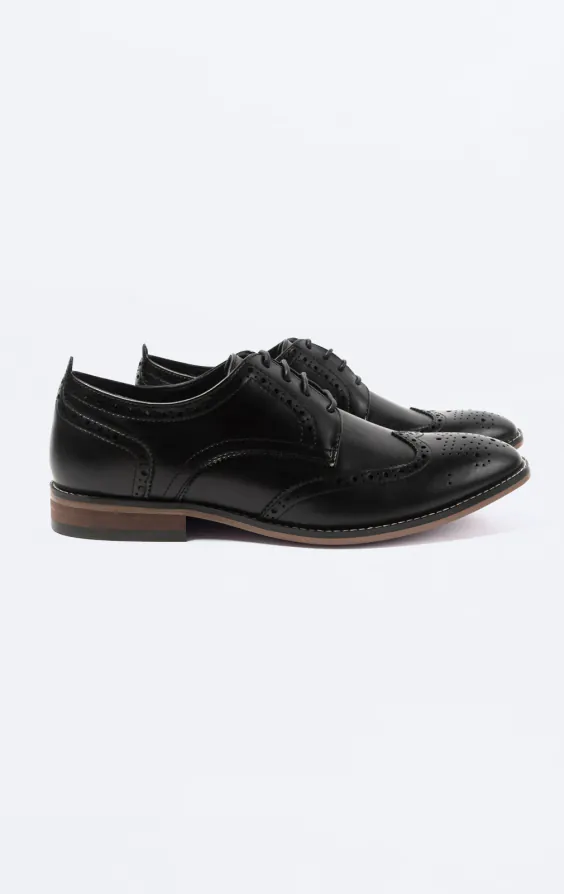 Black Derby Brogue Shoes Black Derby Brogue Shoes