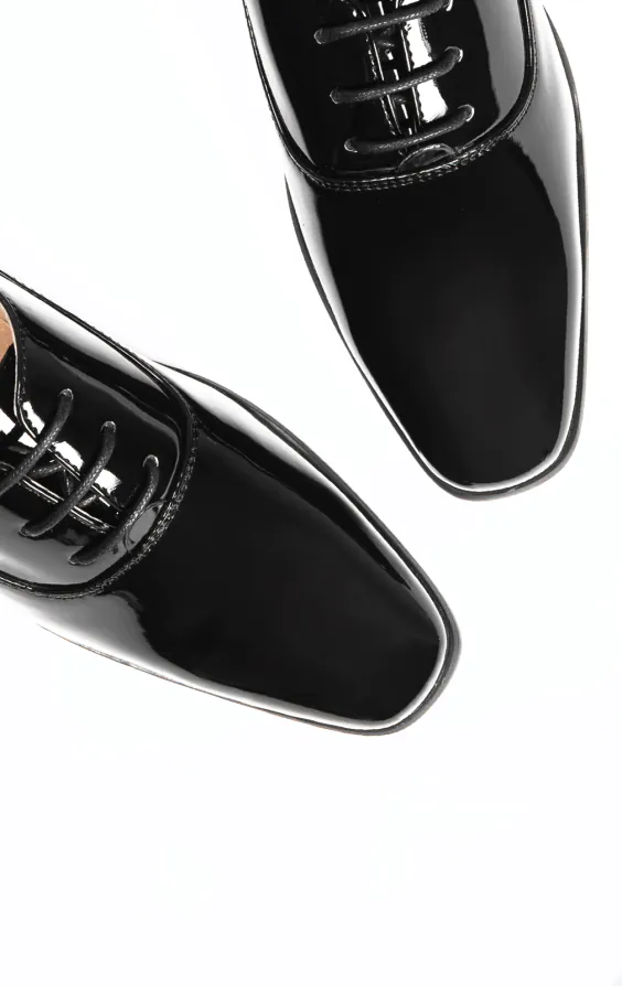 Boys Black Patent Classic Dress Shoes - photo 1
