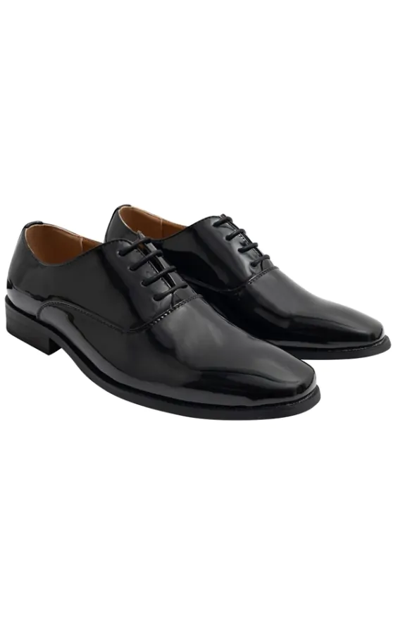 Dobell Black Patent Dress Shoes Dobell