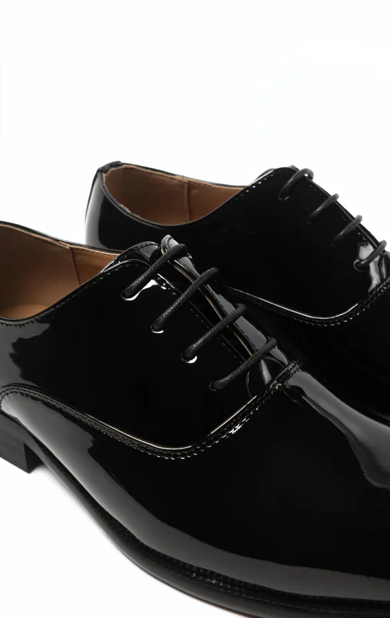 princess polly baby blue dress Florsheim men's Royal Imperial shiny black dress shoes, size 10 main image 1