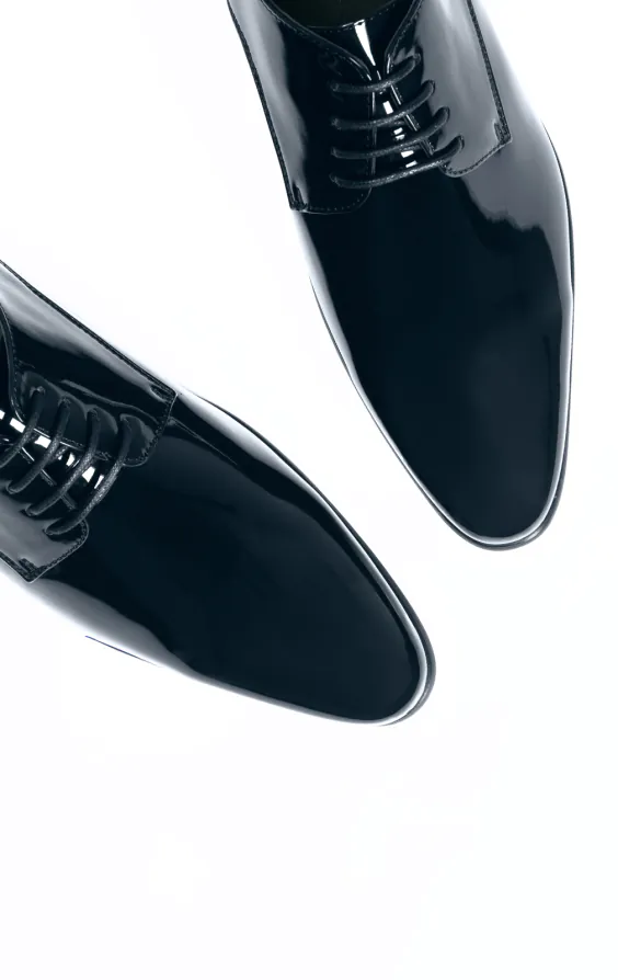 Navy Patent Contemporary Dress Shoes - photo 1