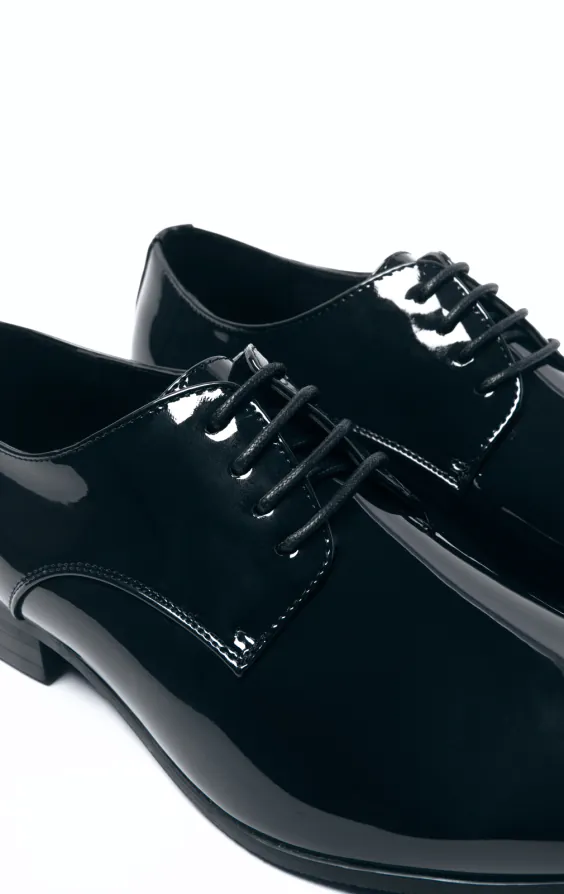 Navy Patent Contemporary Dress Shoes - photo 3