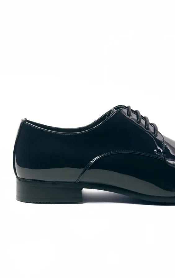 Navy Patent Contemporary Dress Shoes - photo 4