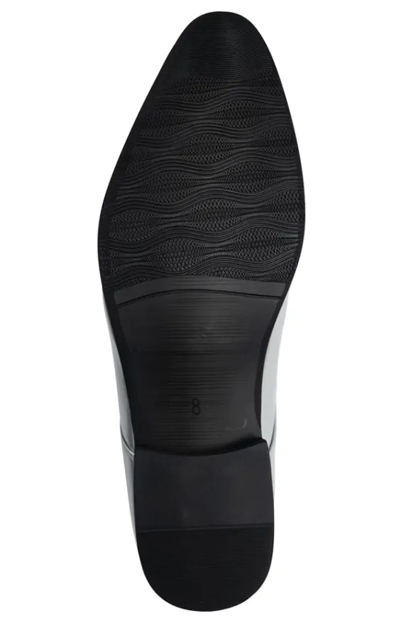 Black and silver dress shoes shop