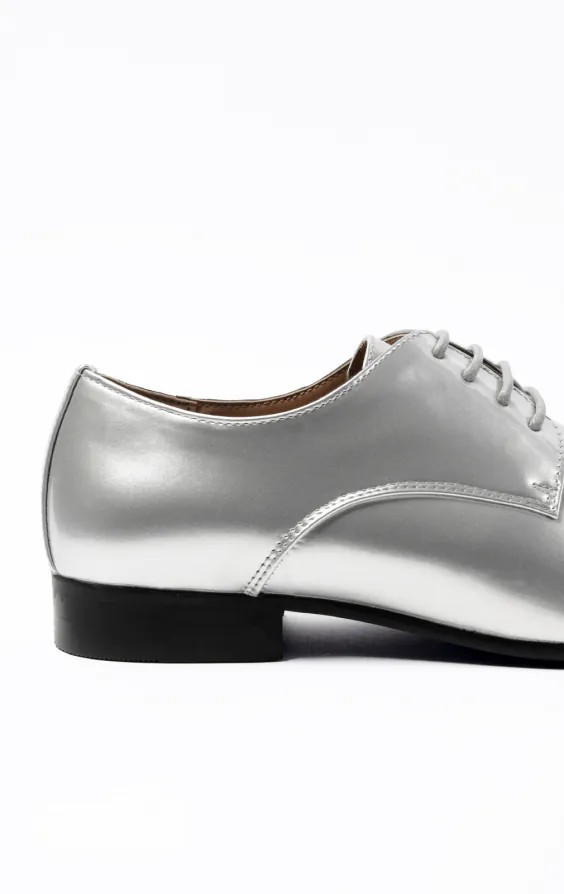 Silver Patent Contemporary Dress Shoes | Dobell