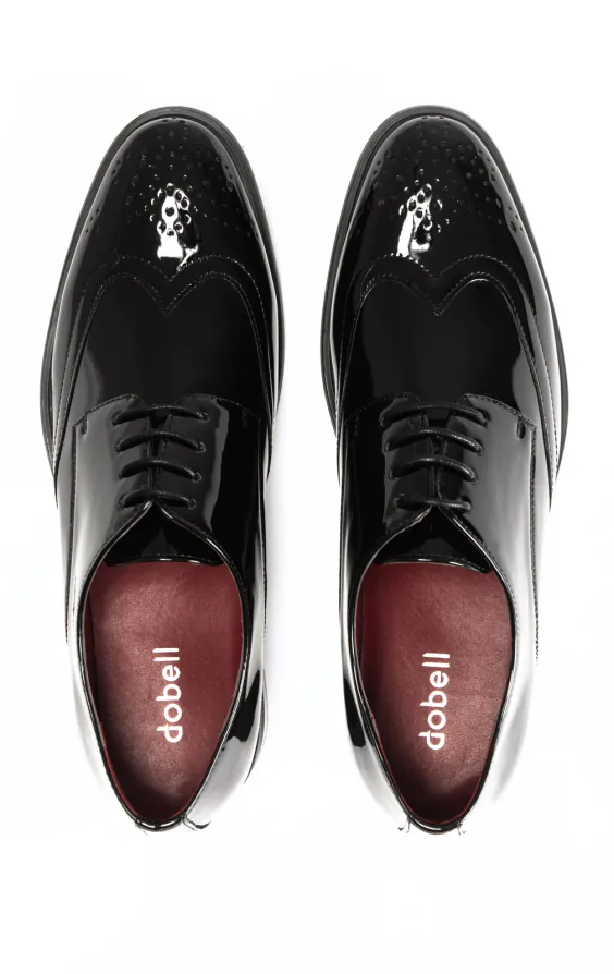 Black Patent Brogue Shoes - photo 2