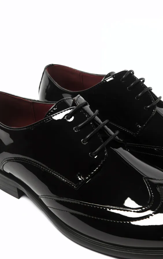 Black Patent Brogue Shoes - photo 3