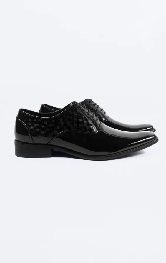Black Contemporary Oxford Dress Shoes Black Contemporary Oxford Dress Shoes