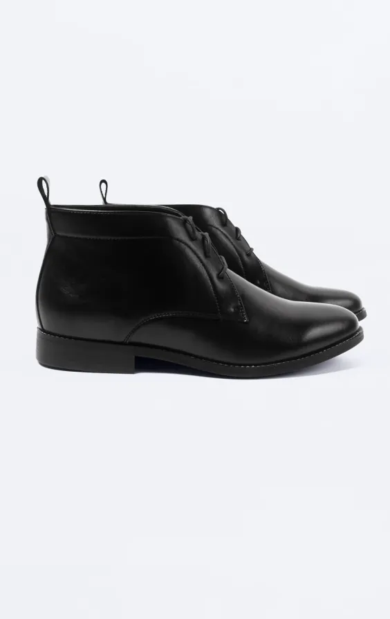 Black Lace Chukka Boots