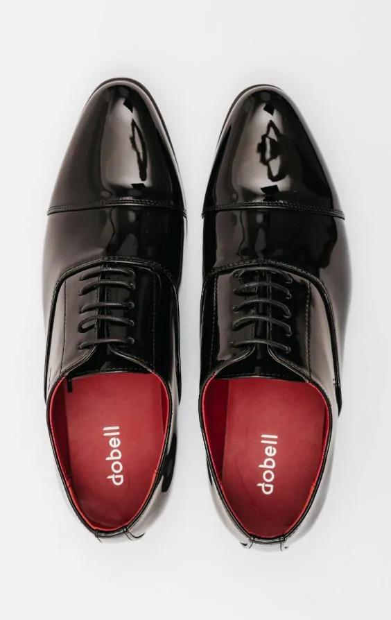 Patent leather toe cap shoes shop