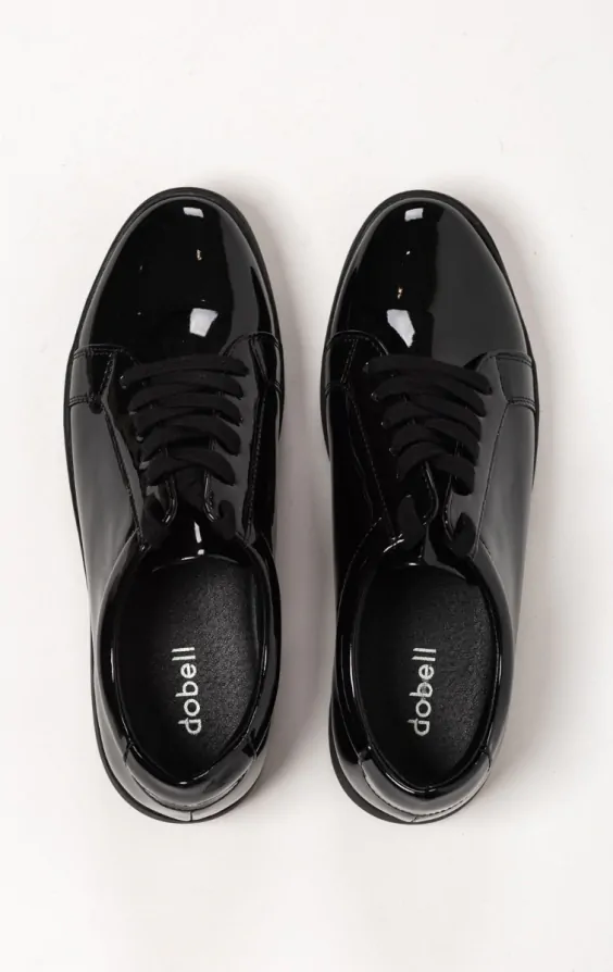 Dobell Black Patent Trainer