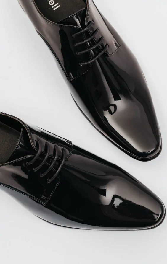Dobell Black Patent Contemporary Dress Shoes Dobell