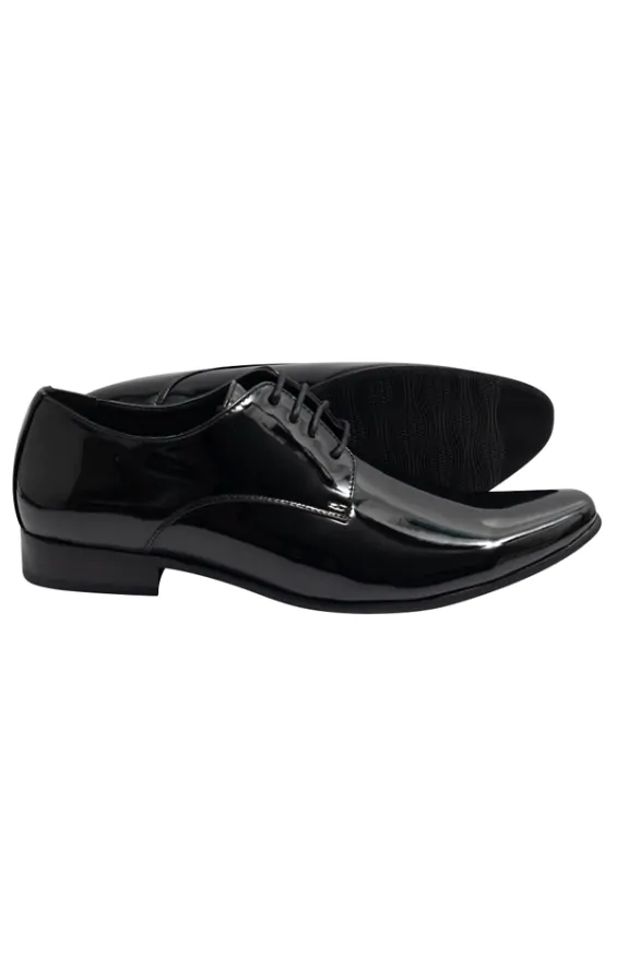 Dobell Black Patent Contemporary Dress Shoes Dobell
