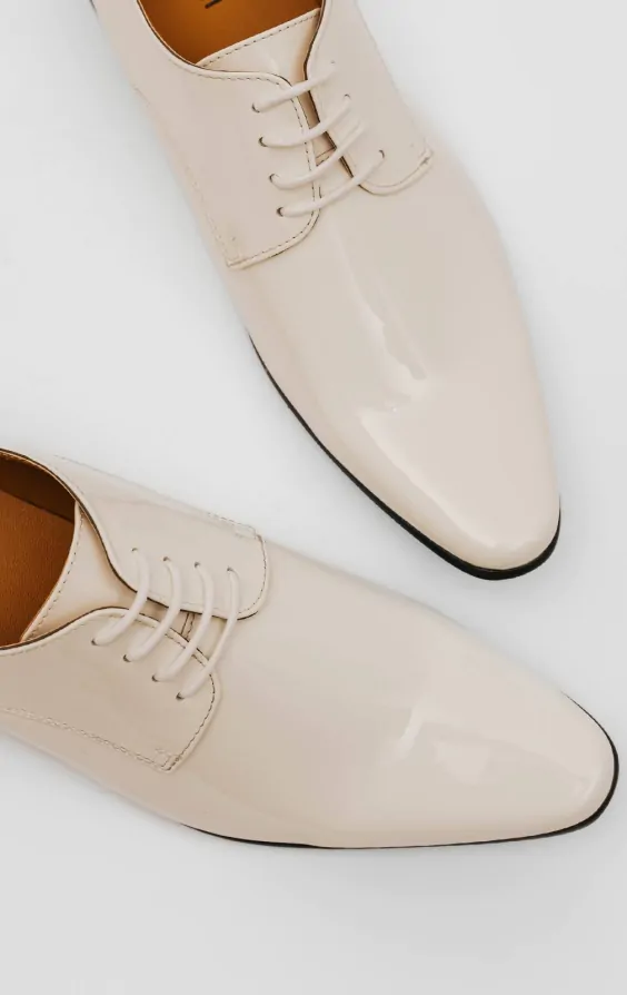 Patent white shoes deals