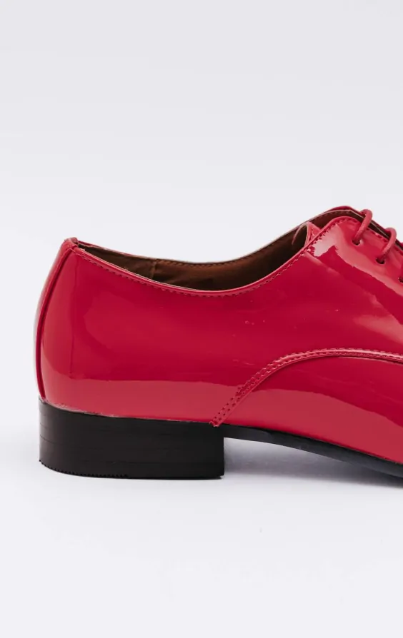 Dobell Red Patent Contemporary Dress Shoes