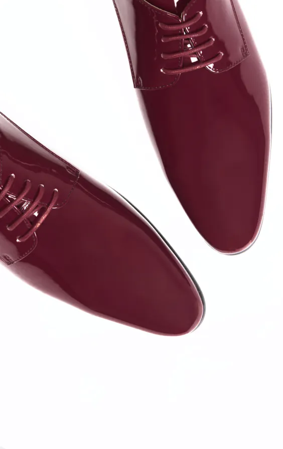 Burgundy Patent Contemporary Dress Shoes - photo 1 Burgundy Patent Contemporary Dress Shoes - photo 1
