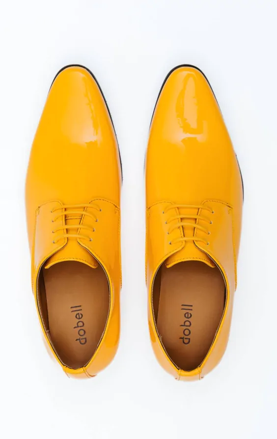 Yellow patent leather shoes outlet