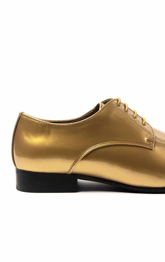 Gold Patent Contemporary Dress Shoes | Dobell