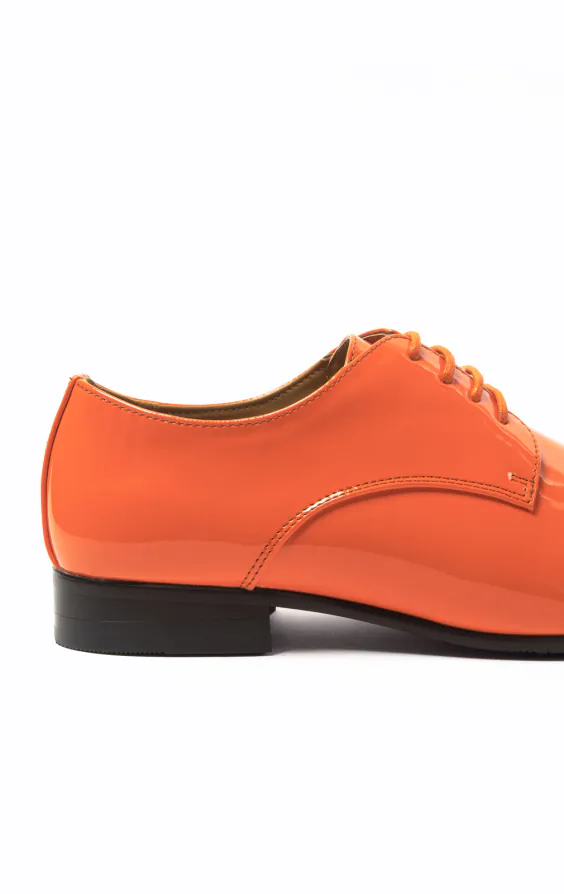 Orange Patent Contemporary Dress Shoes - photo 4
