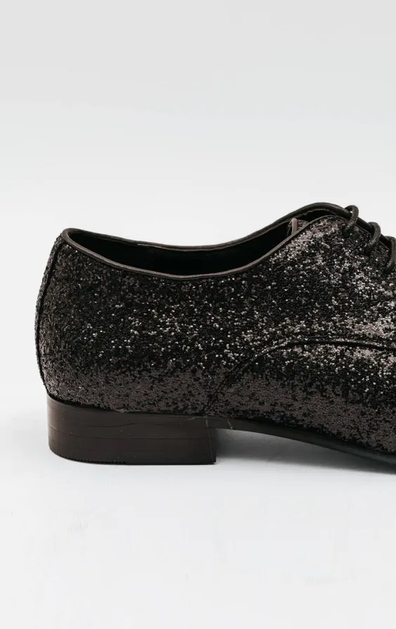 All black glitter shoes sales