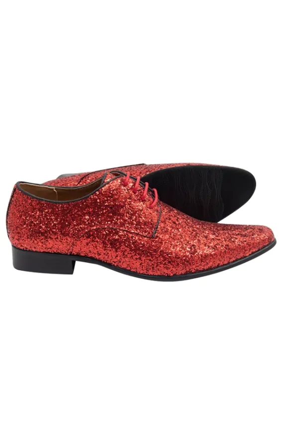 Red sparkle dress shoes hotsell