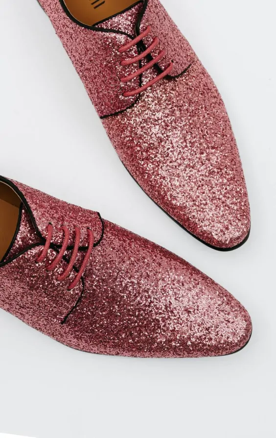 Dobell Pink Glitter Shoes