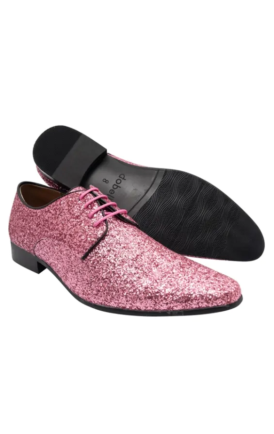 Dobell Pink Glitter Shoes