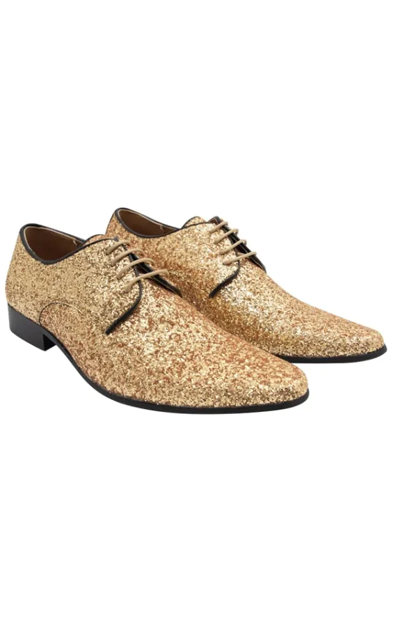 Mens gold sequin shoes store
