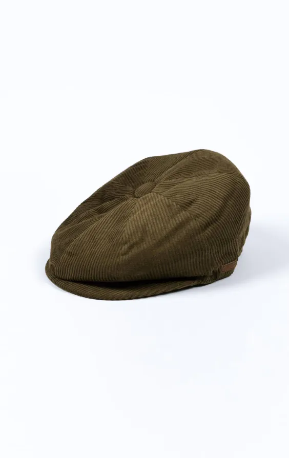 Olive Green Corduroy Newsboy Cap Olive Green Corduroy Newsboy Cap
