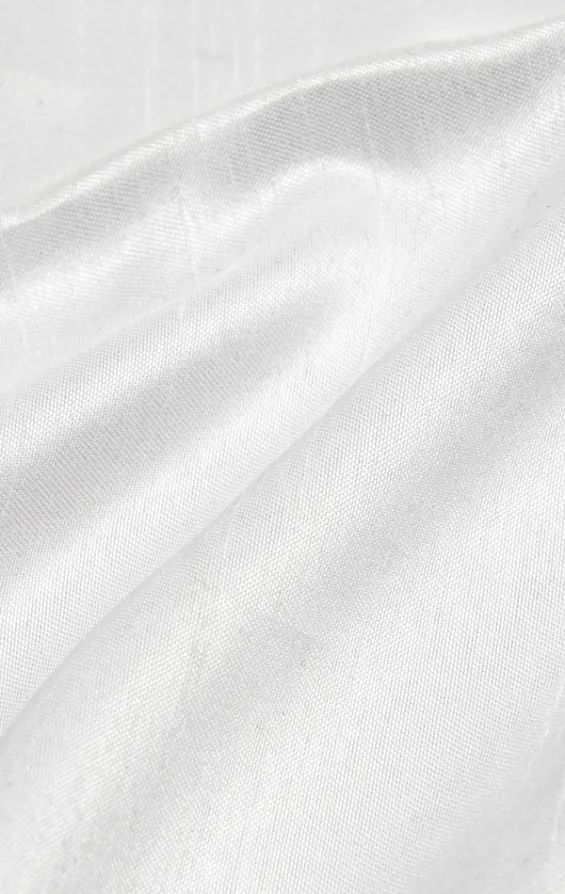 White Dupion Handkerchief - photo 1 White Dupion Handkerchief - photo 1