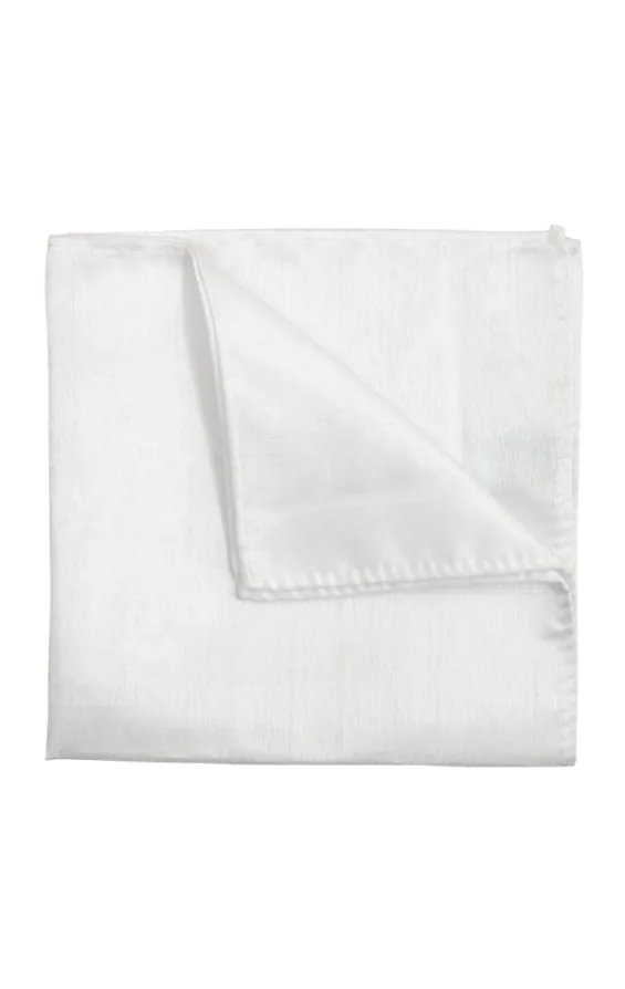 White Dupion Handkerchief White Dupion Handkerchief