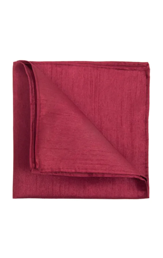 Burgundy Dupion Handkerchief Burgundy Dupion Handkerchief