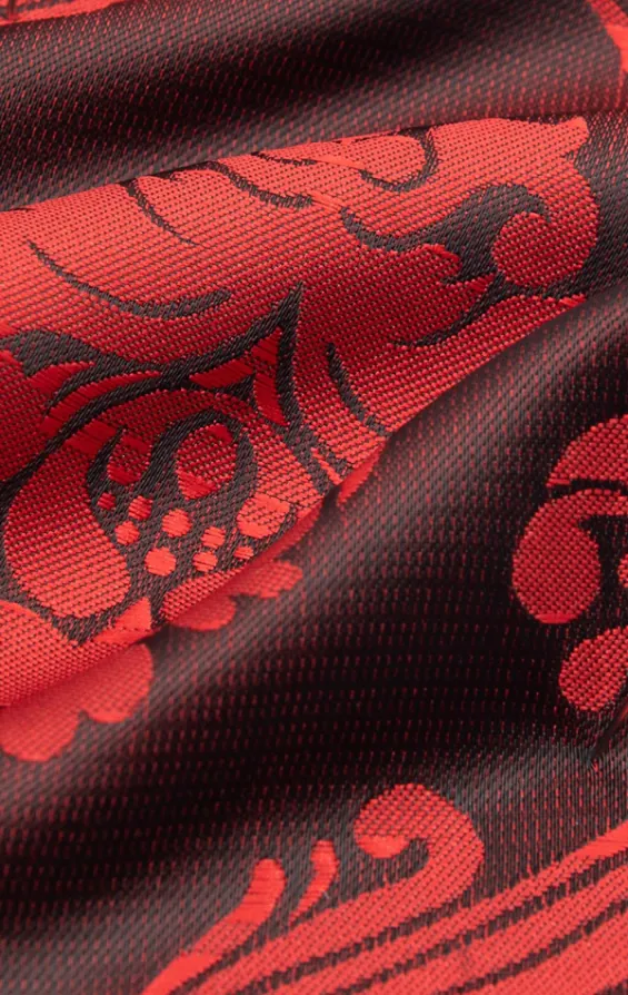 Red Victorian Jacquard Handkerchief - photo 1