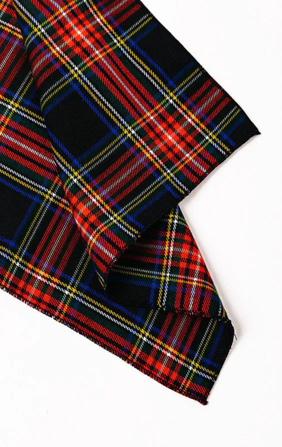 Navy Blue Tartan Handkerchief - photo 1