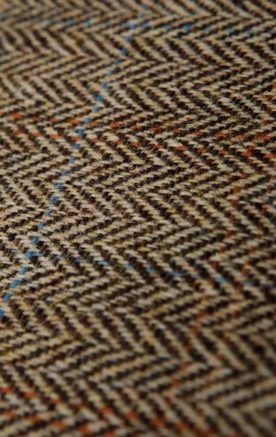 Harris Tweed Brown Windowpane Tweed Jacket thumbnail 6