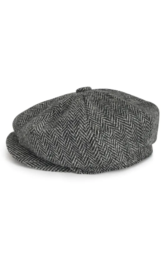 Harris tweed baker boy hat online