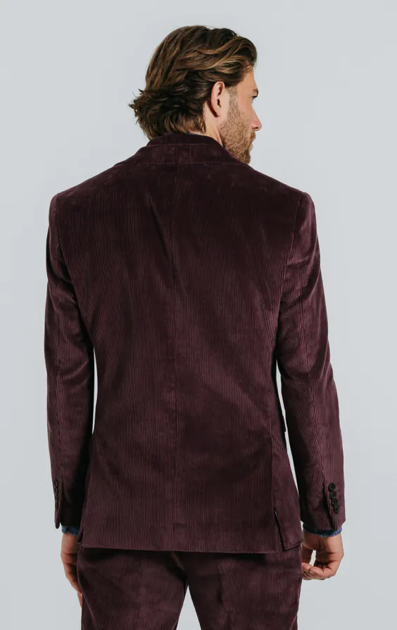 Burgundy Corduroy Suit thumbnail 3