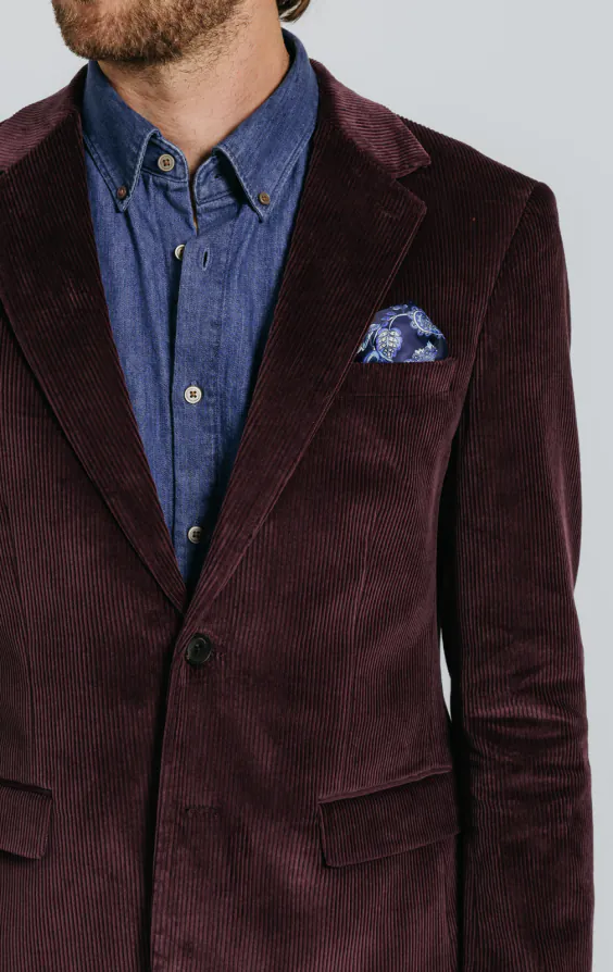 Burgundy Corduroy Suit thumbnail 5