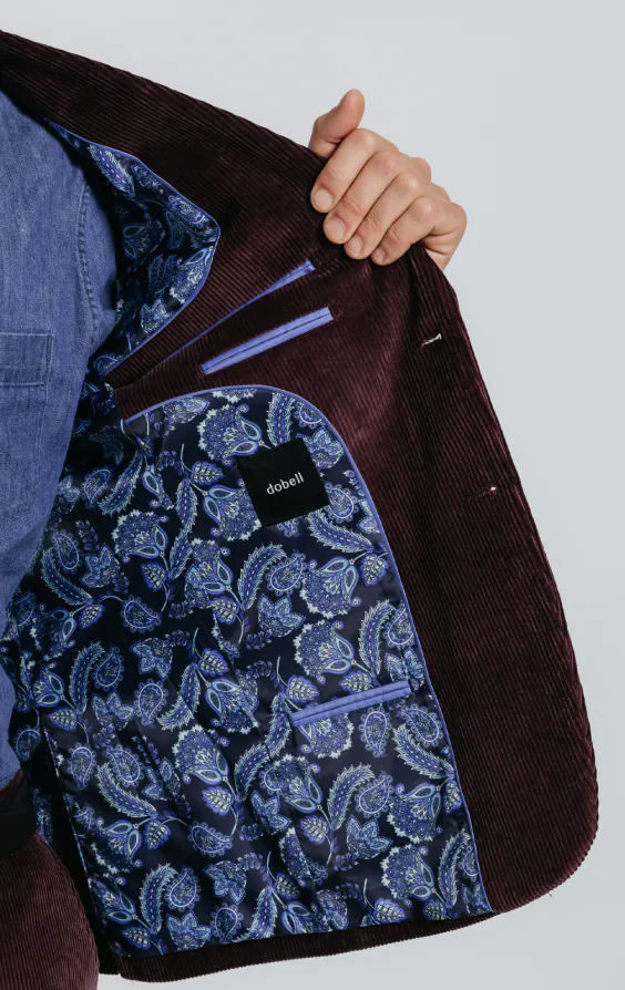 Burgundy Corduroy Suit thumbnail 6