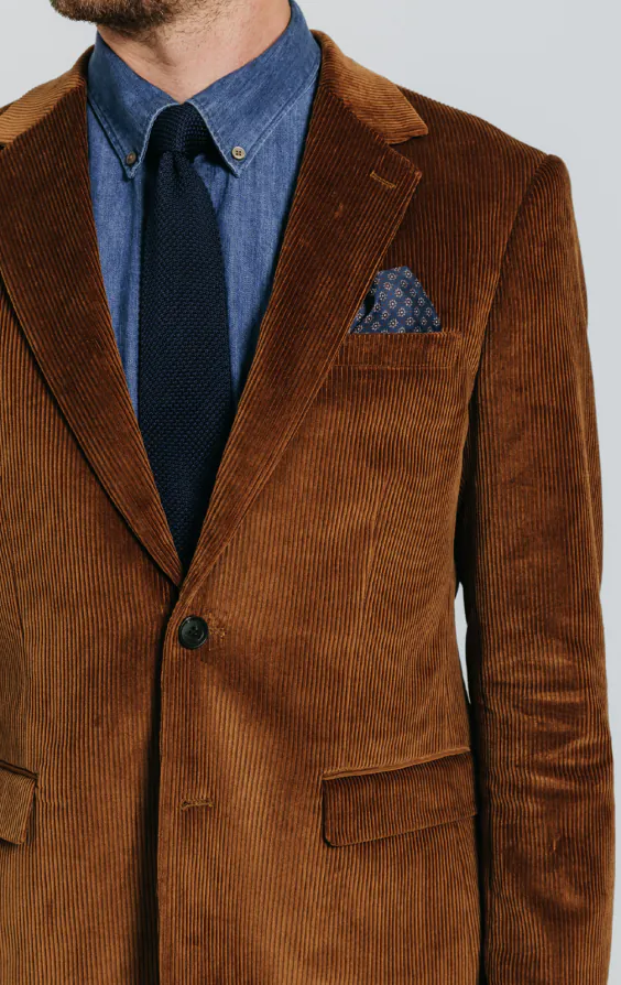 Mid Brown Corduroy Suit thumbnail 5